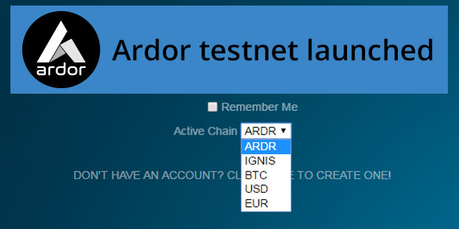 Ardor-testnet-launched